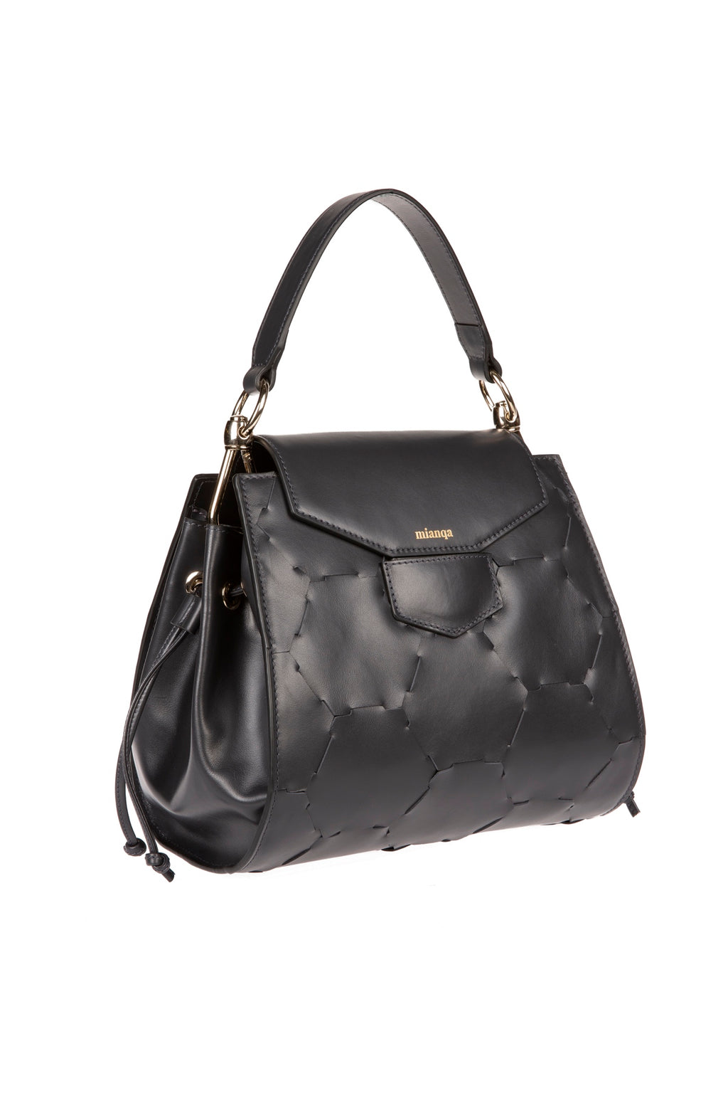 Afet Designer Leather Tote Bag Anthracite