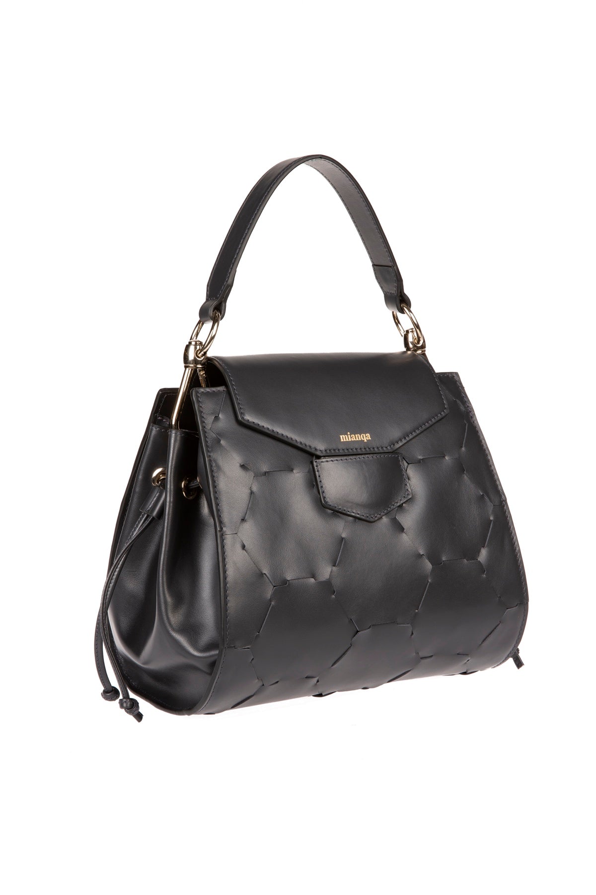 Afet Designer Leather Tote Bag Anthracite
