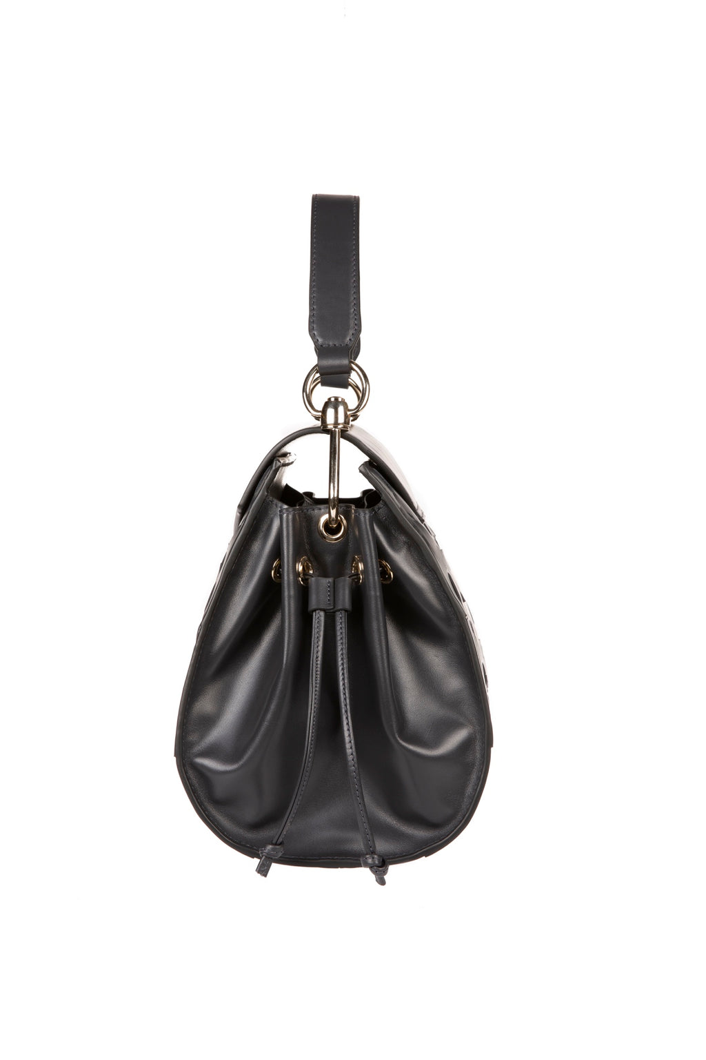 Afet Designer Leather Tote Bag Anthracite