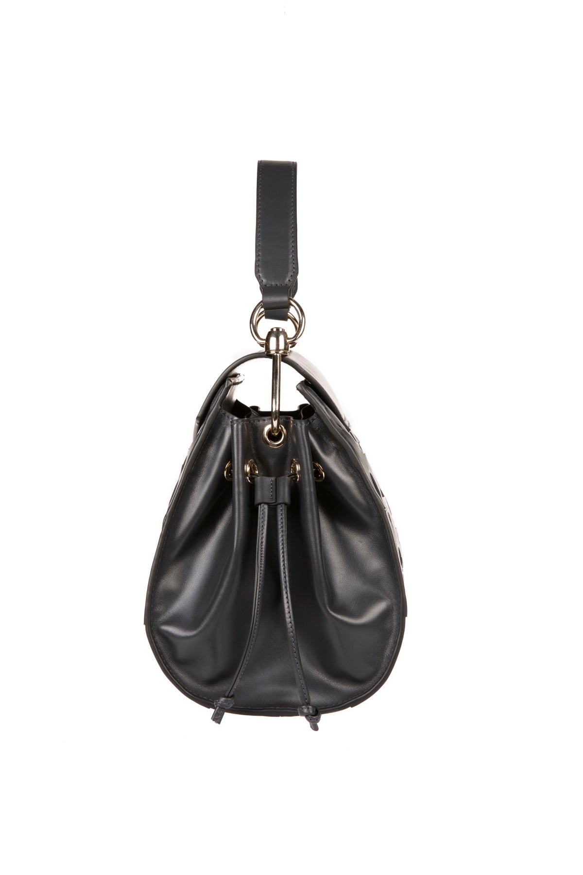 Afet Designer Leather Tote Bag Anthracite