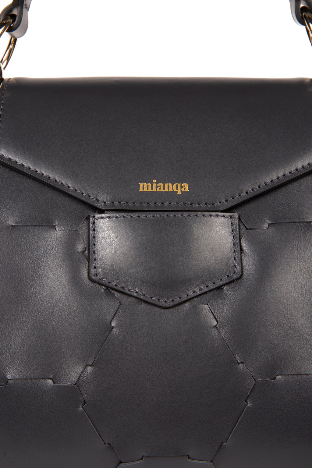 Afet Designer Leather Tote Bag Anthracite