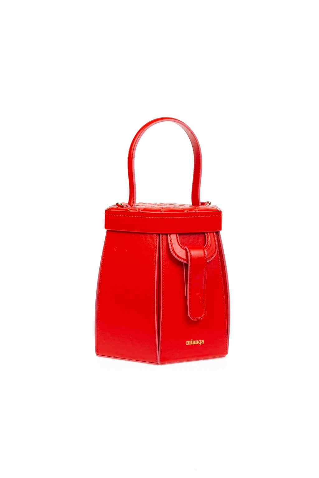 Elif Designer Hexagon Bag Red