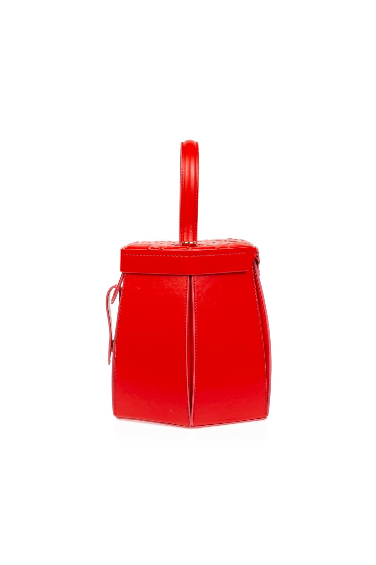 Elif Designer Hexagon Bag Red