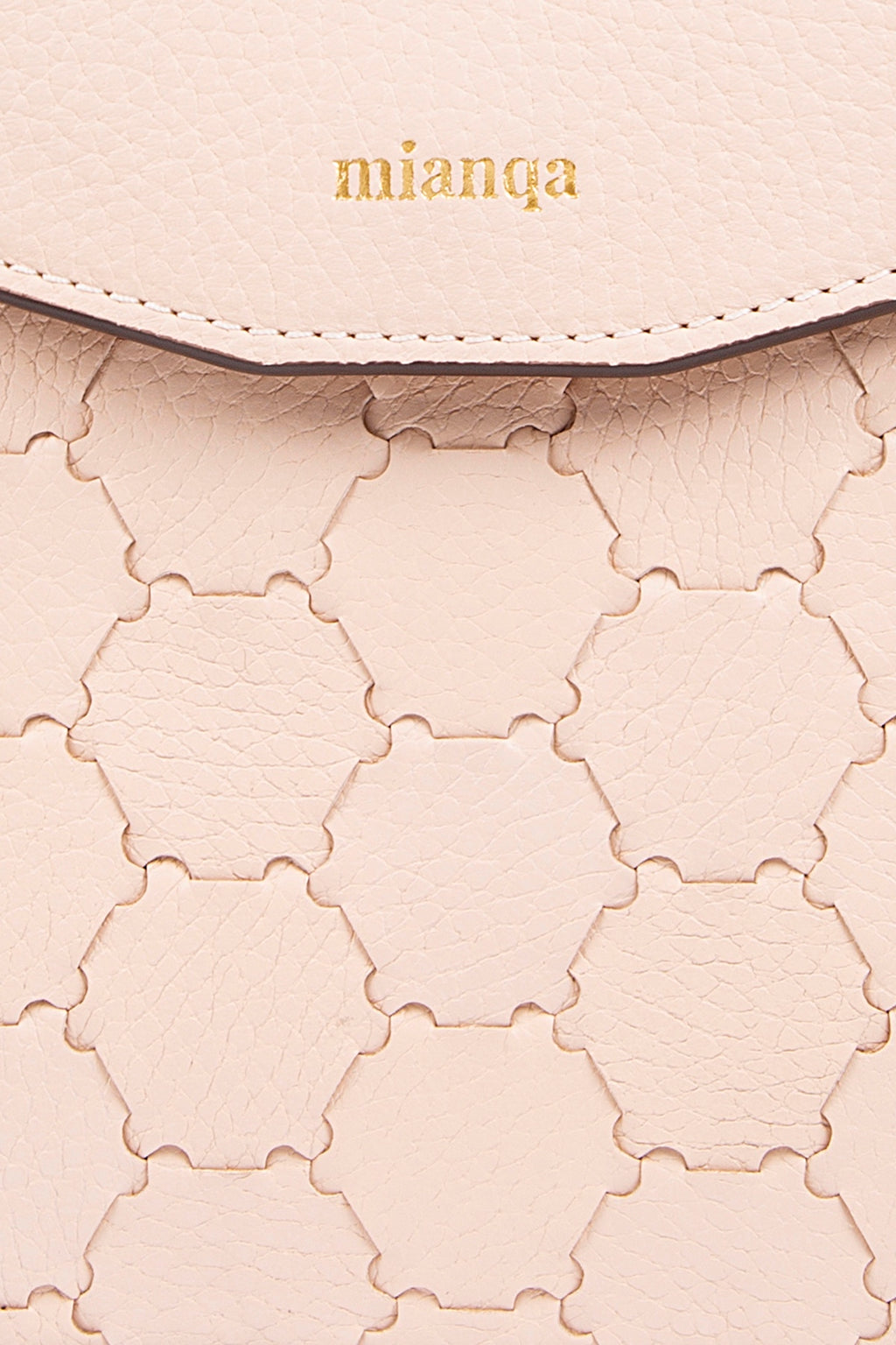 Fureya Designer Leather Crossbody Bag Dust Pink