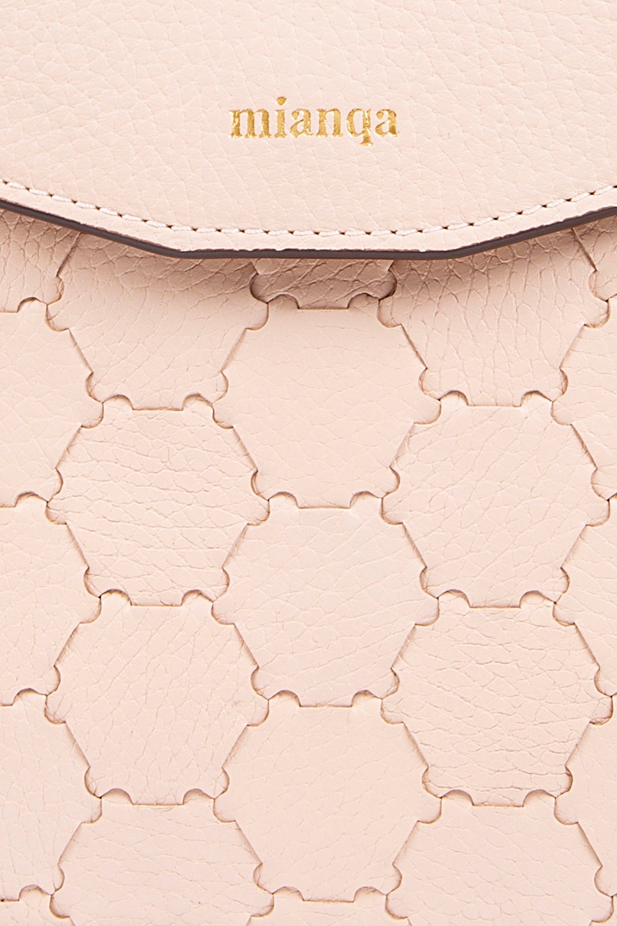 Fureya Designer Leather Crossbody Bag Dust Pink