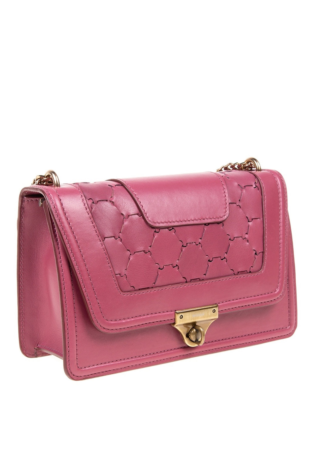 Mualla Designer Leather Shoulder Bag Mauve