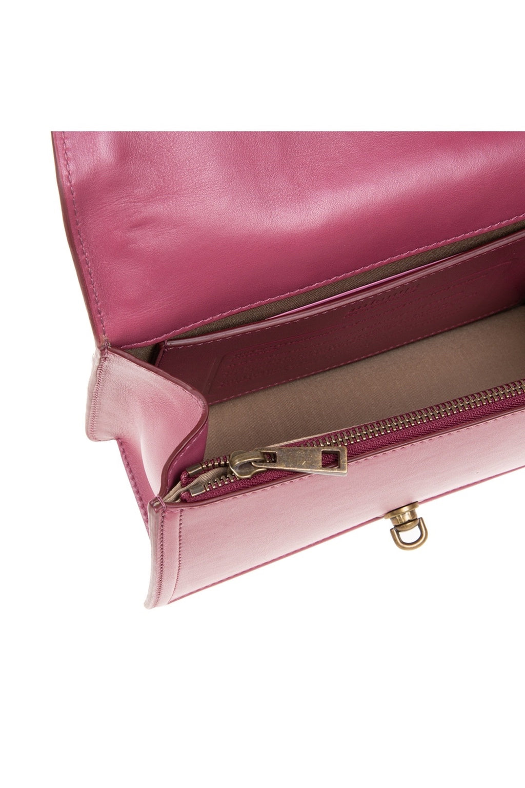 Mualla Designer Leather Shoulder Bag Mauve