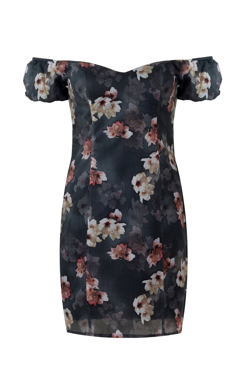 Moon Light Smoky Grey Designer Dress