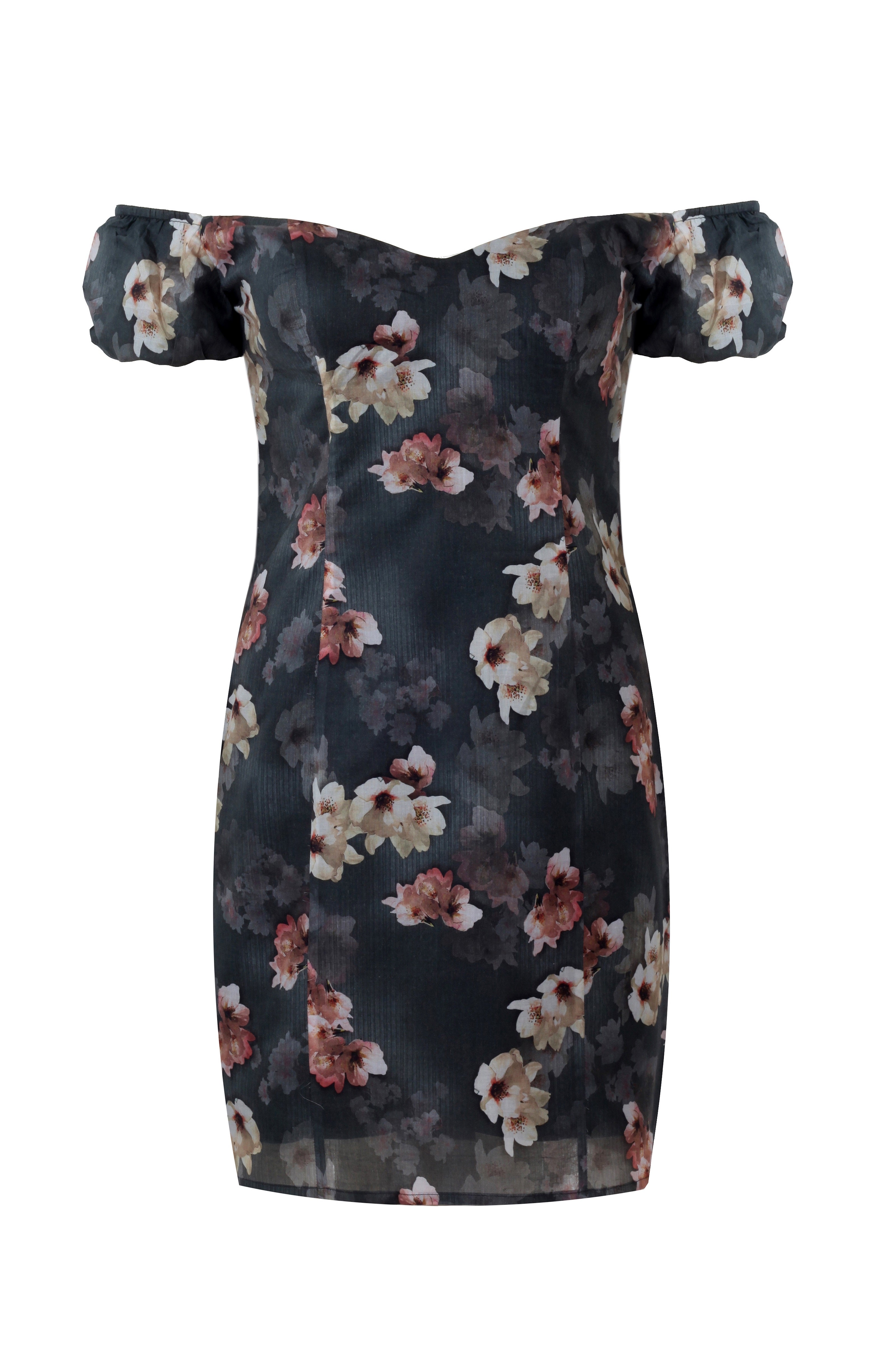 Moon Light Smoky Grey Designer Dress