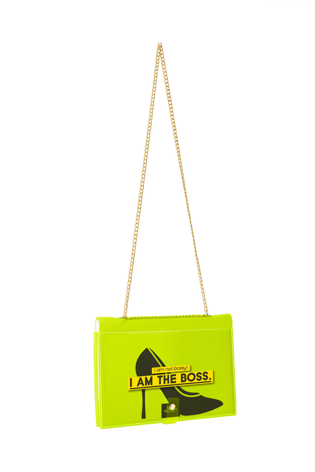 Designer Fun Note Bag Neon Green