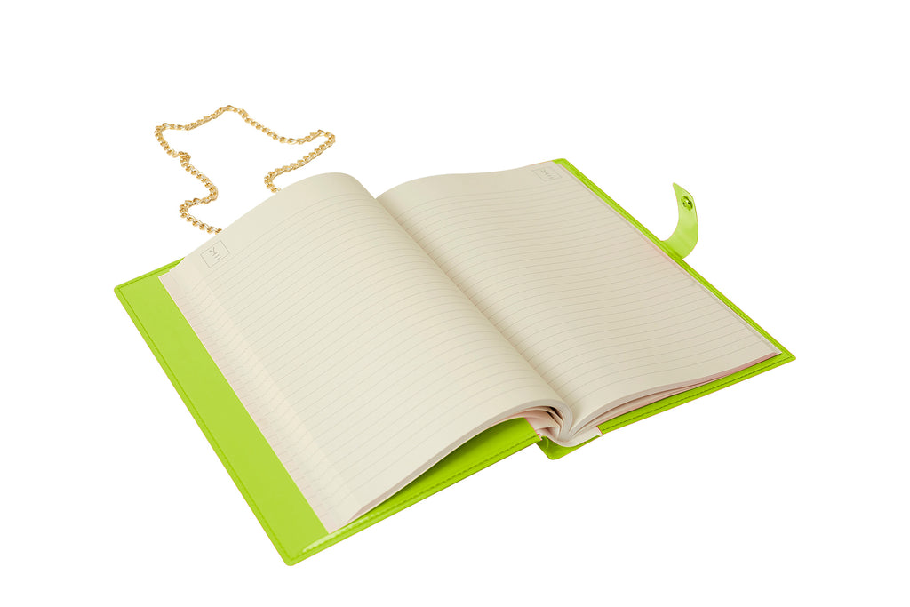 Designer Fun Note Bag Neon Green