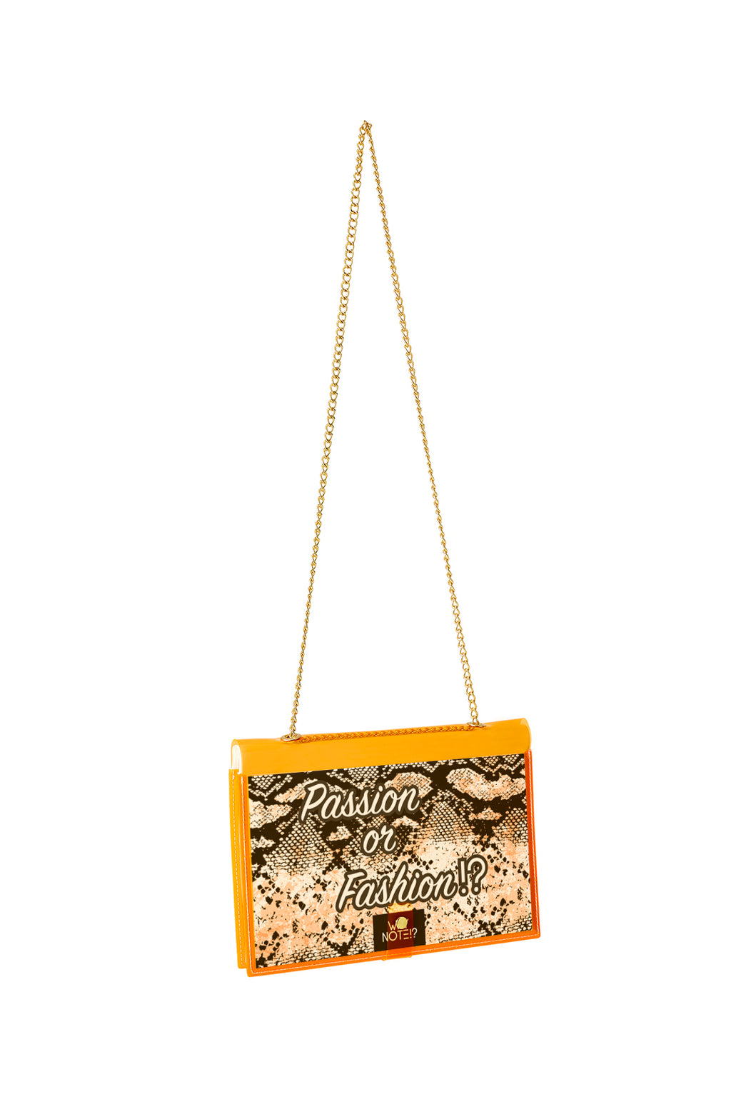 Designer Fun Note Bag Neon Orange