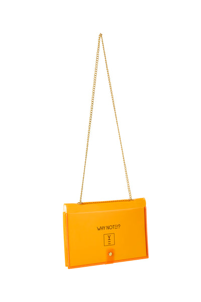 Designer Fun Note Bag Neon Orange