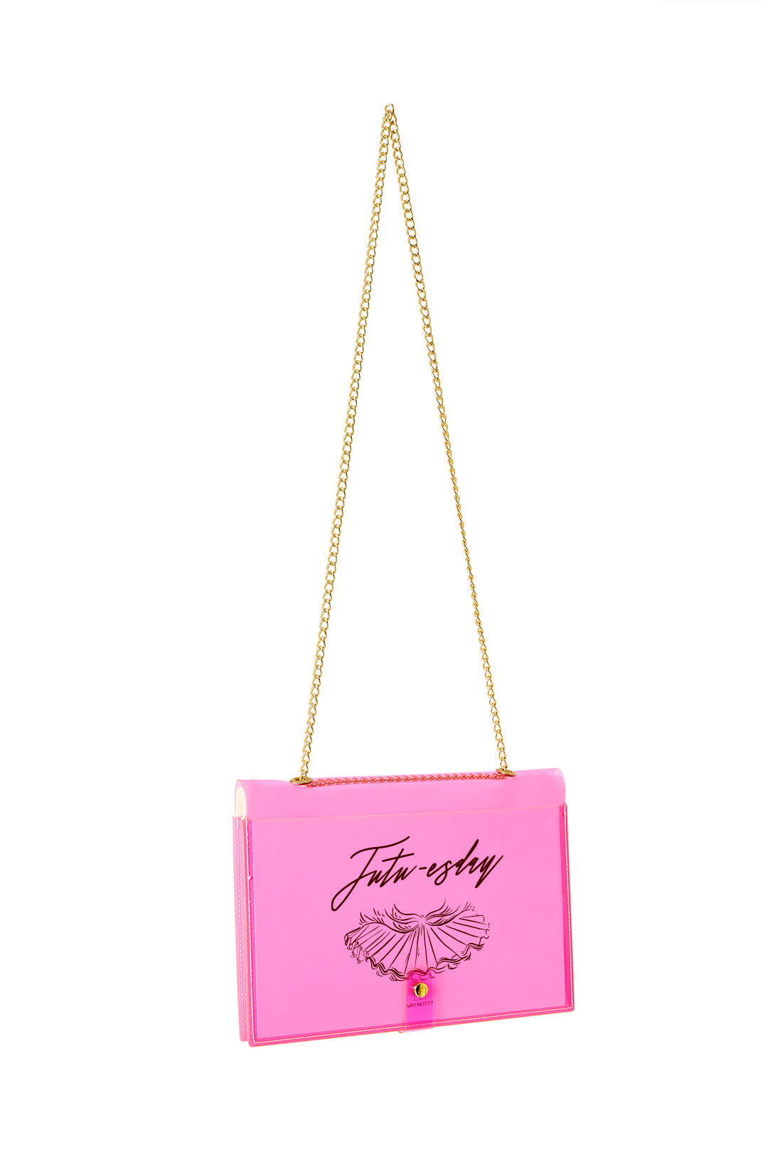 Designer Fun Note Bag Neon Pink