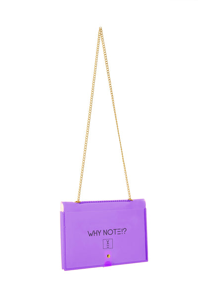 Designer Fun Note Bag Neon Purple
