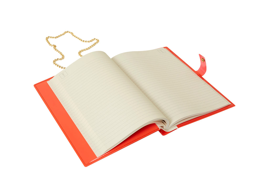 Designer Fun Note Bag Neon Red