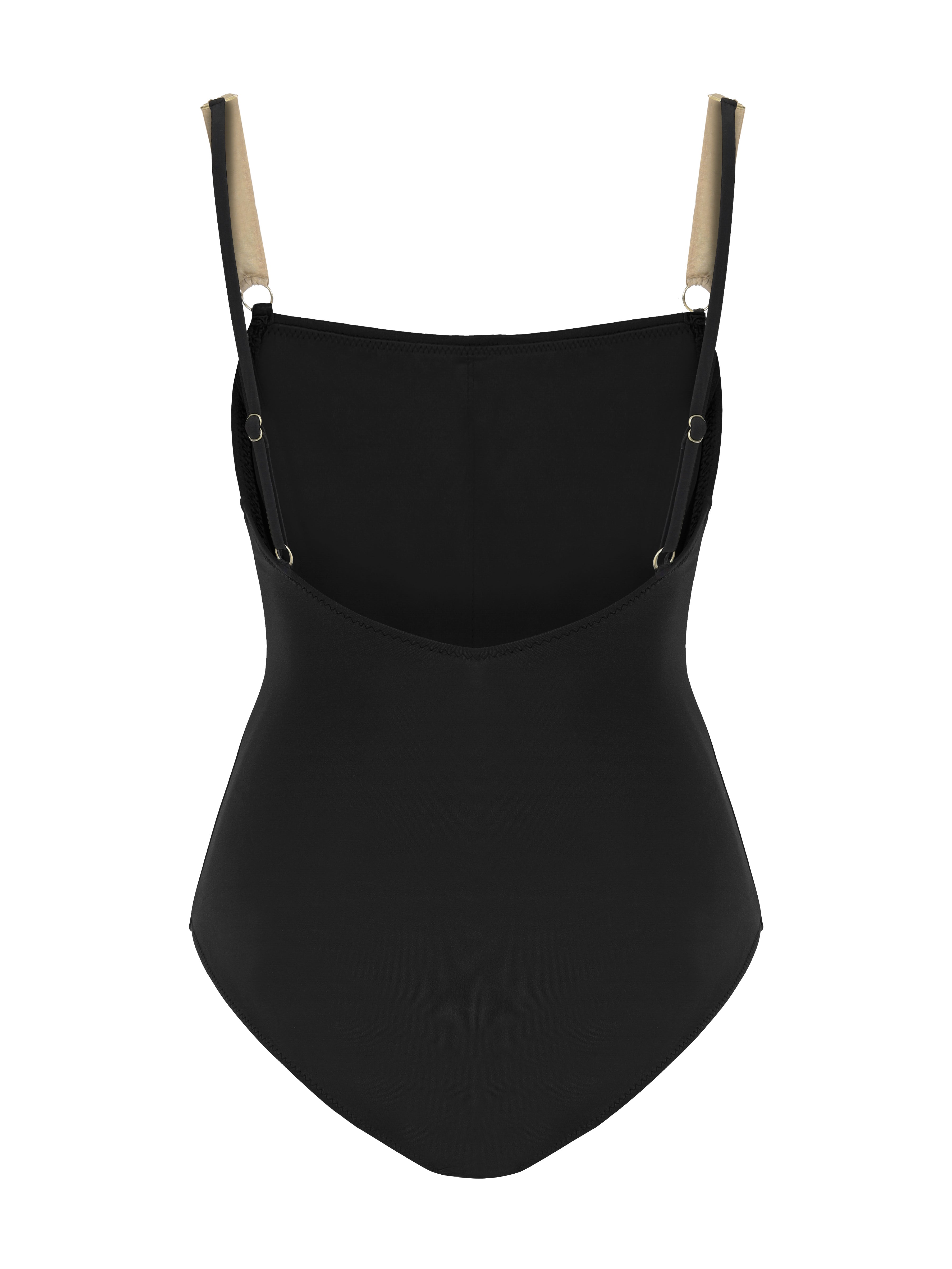 Posh One Piece Designer Black Swimsuit