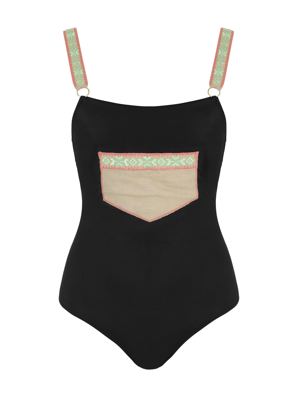 Posh One Piece Designer Black Swimsuit