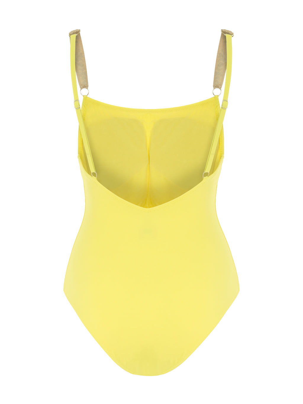 Posh One Piece Designer Yellow Swimsuit