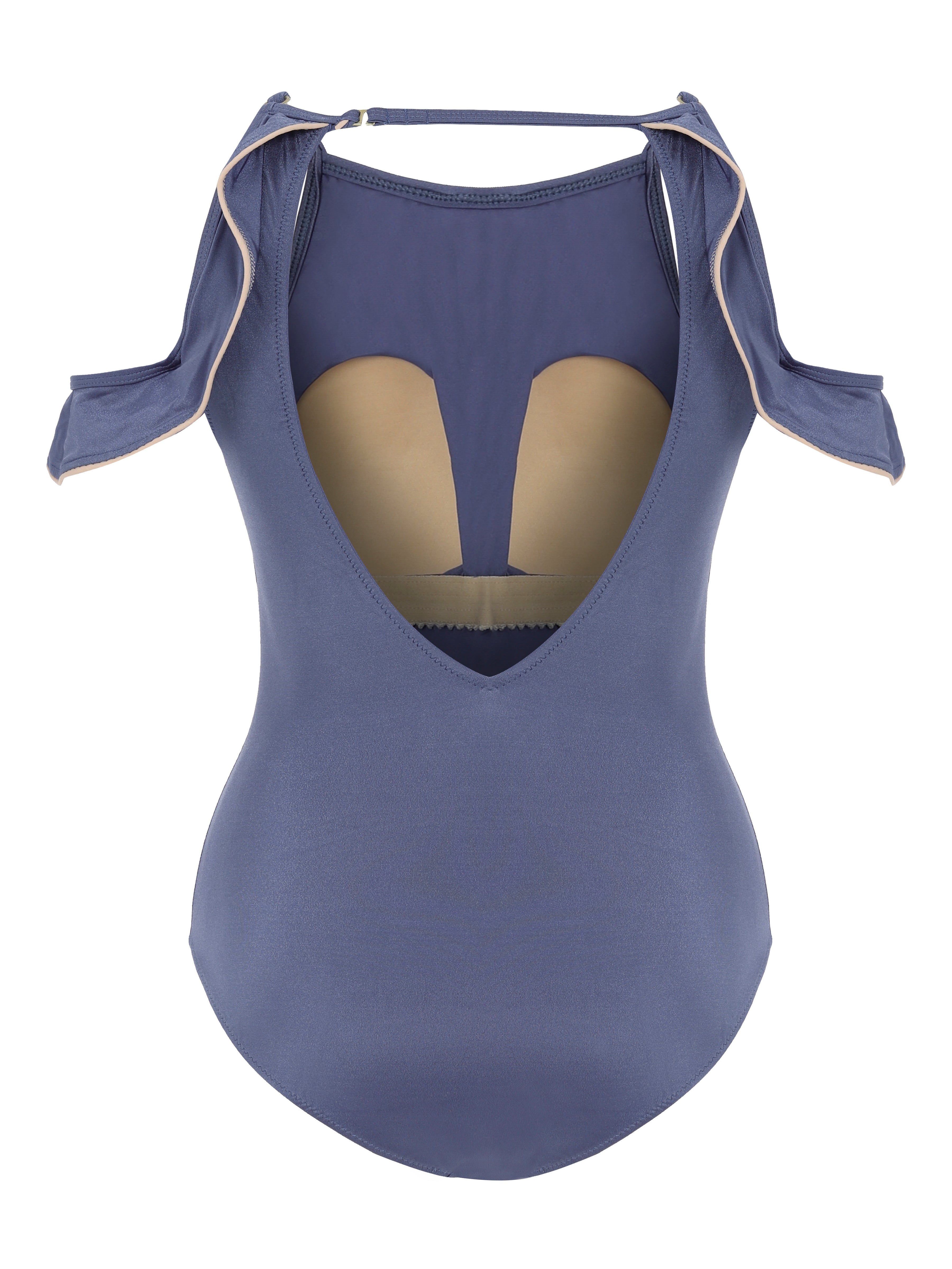 Ruffle One Piece Designer Vien Swimuit