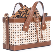 Turkish Designer Handmade Leather Bamboo Bag