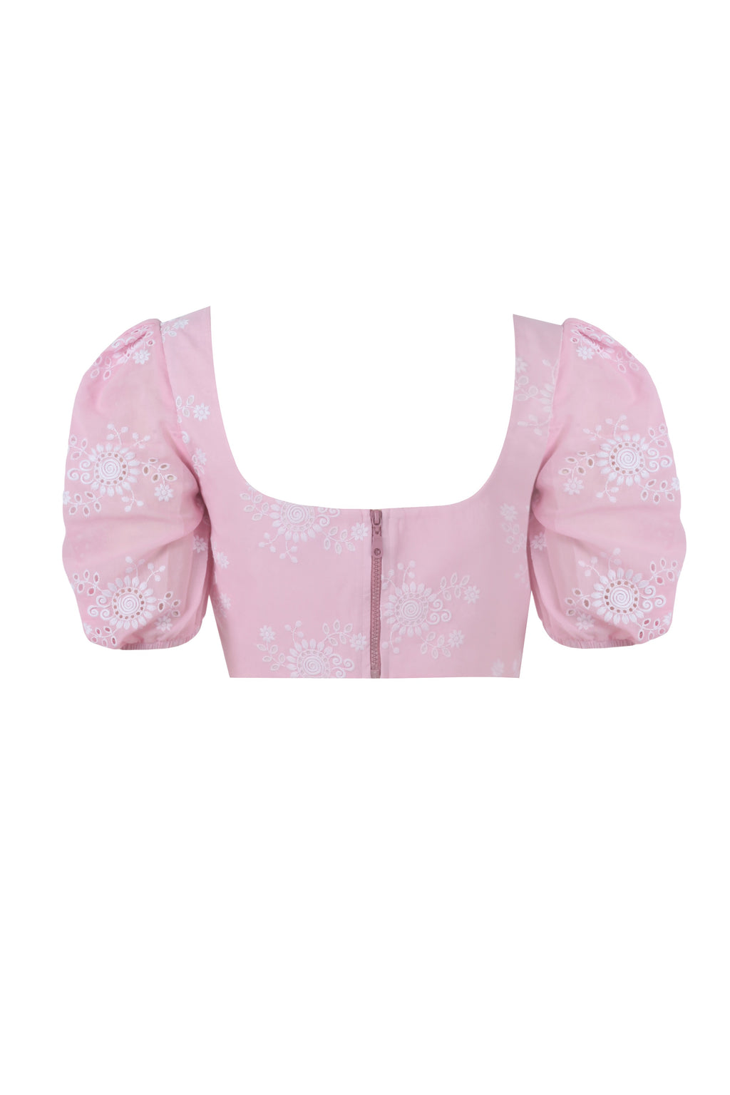 Seaside Whisper Baby Pink Designer Crop Top