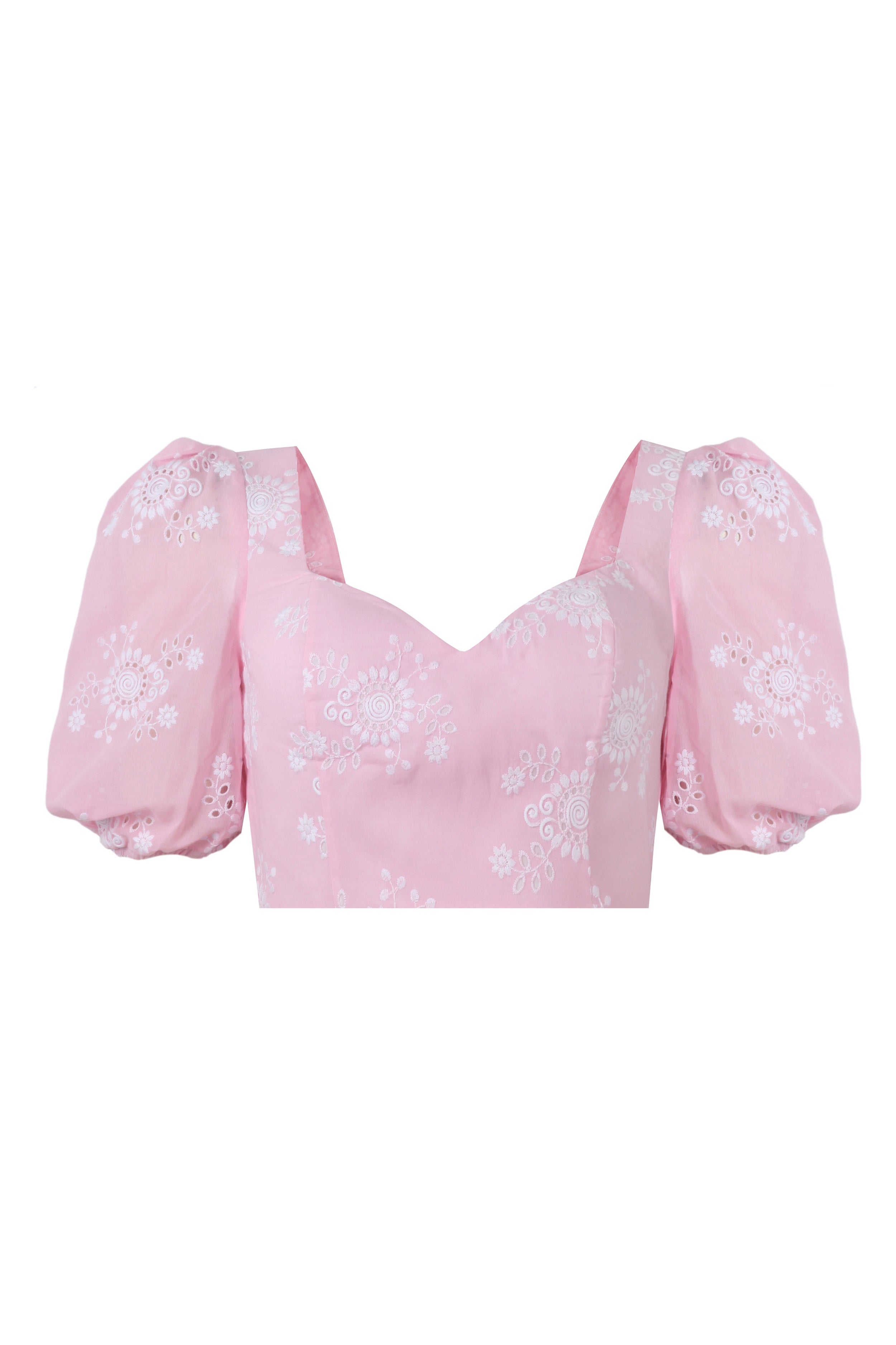 Seaside Whisper Baby Pink Designer Crop Top