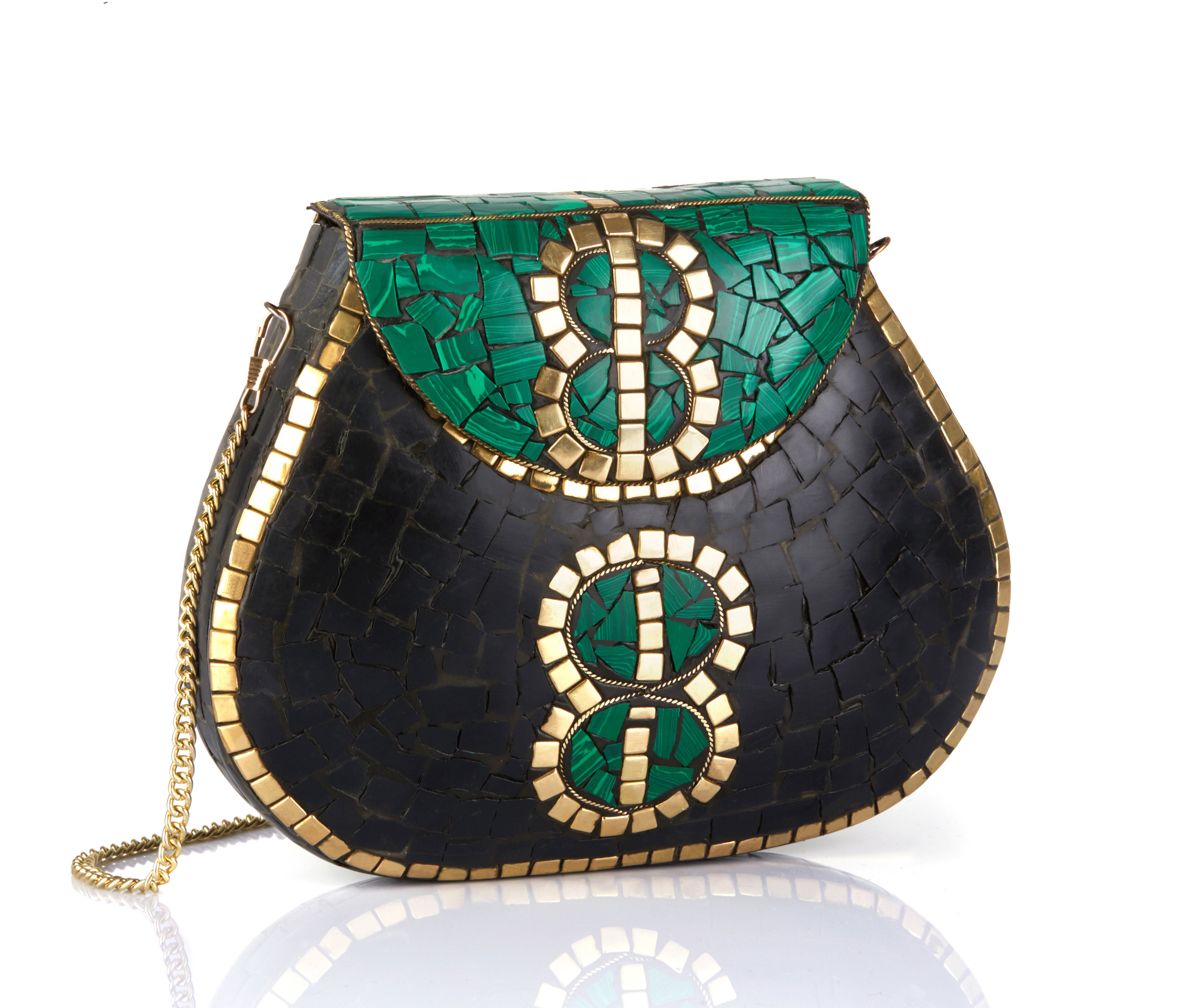 Mosaic handcrafted bag