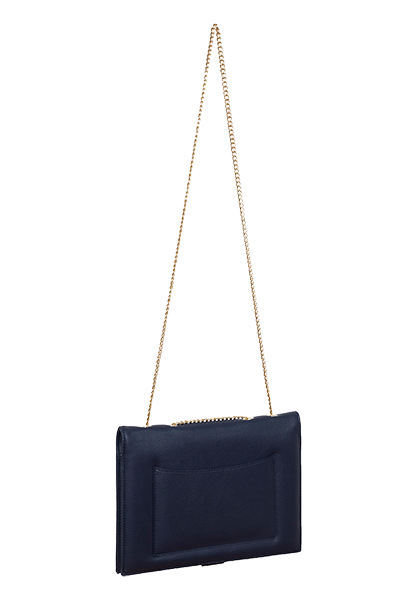 Designer Fancy Note Bag Navy-Black Mirror