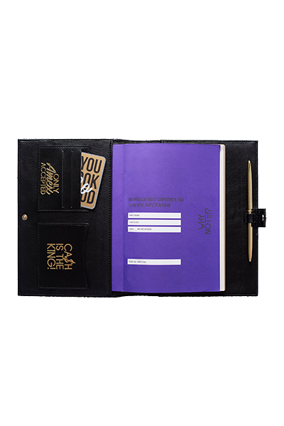 Designer Fancy Note Bag Navy Glitter Mirror