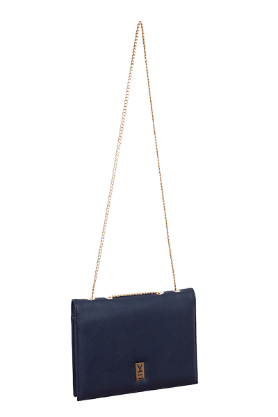 Designer Fancy Note Bag Navy-Orange Mirror
