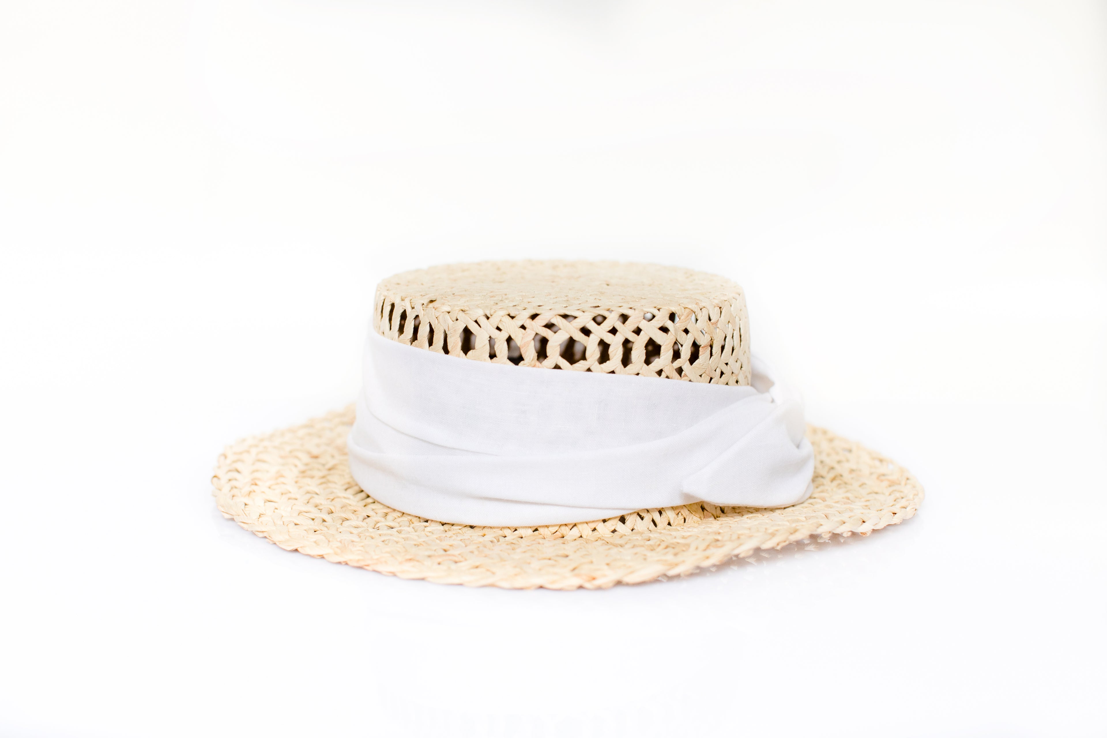 Designer Straw White Hat