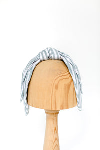Designer Headband Grey Stripes