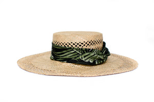 Designer Straw Leaves Hat