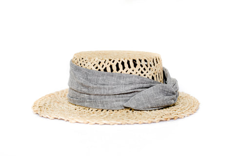 Designer Straw Grey Hat