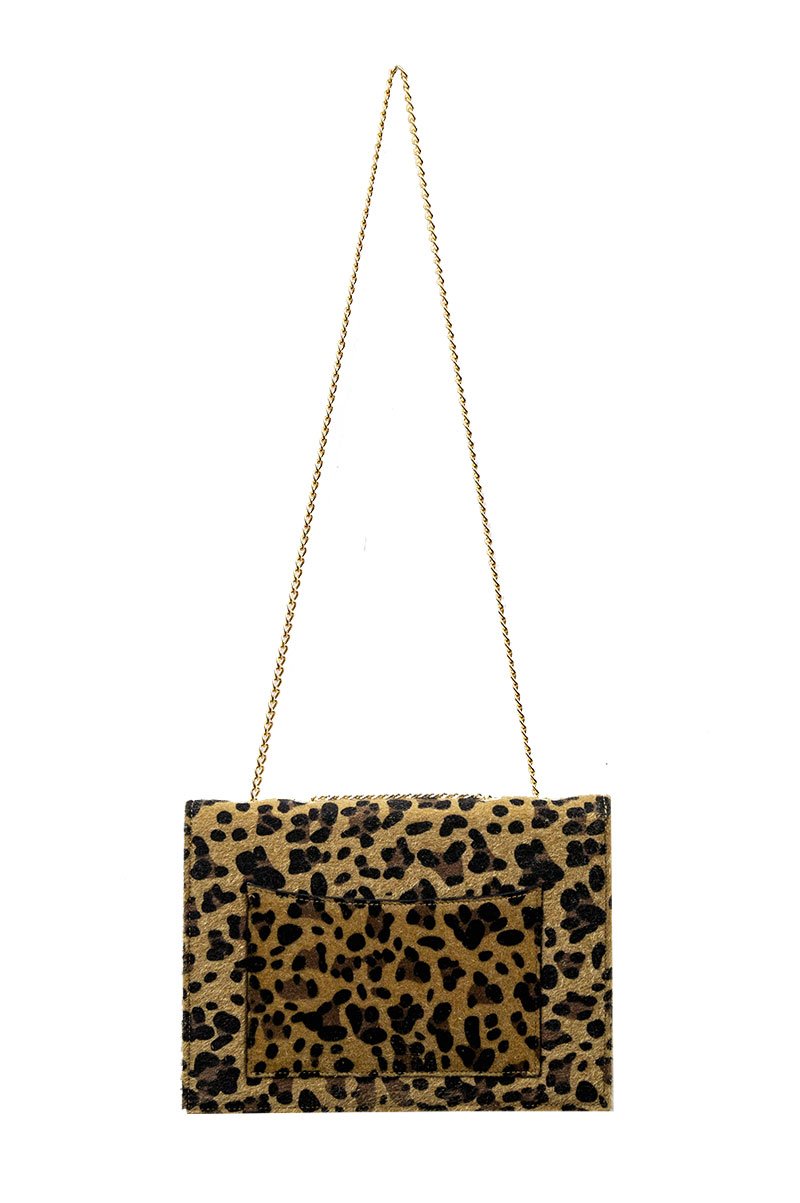 Designer Fancy Note Bag Leopard Mirror