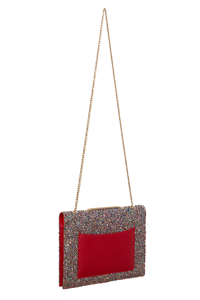 Designer Fancy Note Bag Multicolor Glitter Mirror
