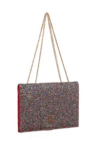 Designer Fancy Note Bag Multicolor Glitter Mirror