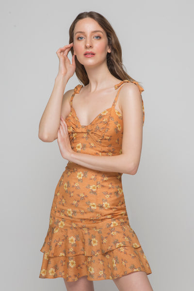 Miracle Touch Orange Designer Dress